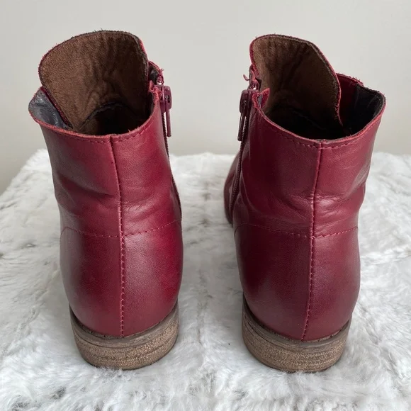 Miz Mooz Louise Ankle Bootie in Bordeaux - Size 8 - Picture 3 of 8